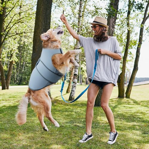 Image of Dog Anxiety Shirt, Calming Vest for Thunderstorm, Travel, Separation, Calming Coat Wrap for Dogs, Pet Stress Relief Anxiety Jacket (Misty Blue, XXX-Large)