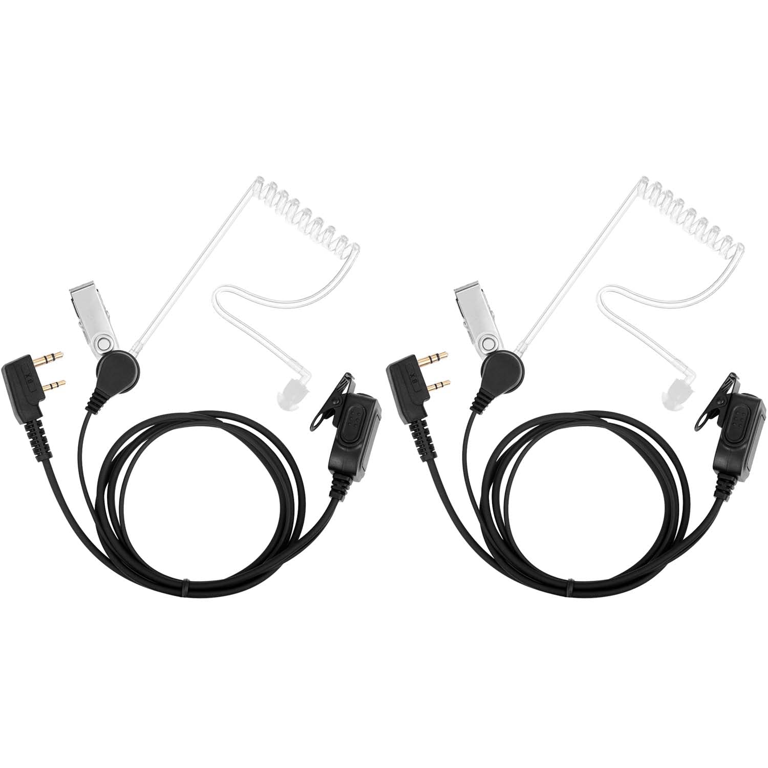KANMIT Kenwood Walkie Talkie Earpiece Headset for Baofeng uv-5r uv-9r bf-888s bf-f8hp tk-2202 tk-2402 tk-3402 nx-200 nx-320 Icom Retevis Radio with
