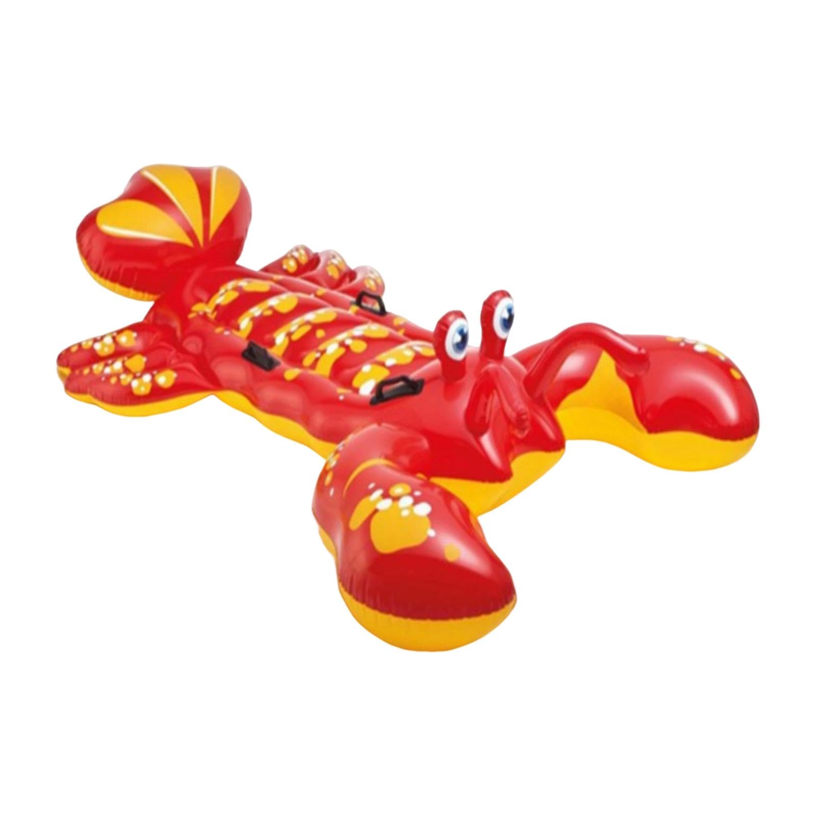 Pool Schwimmring Aufblasbares Schwimmreifen Schwimmring Spielzeug Lounge aus PVC für Kinder Erwachsene für Garten Badesee Strandaufenthalt, Hummer 213x137cm