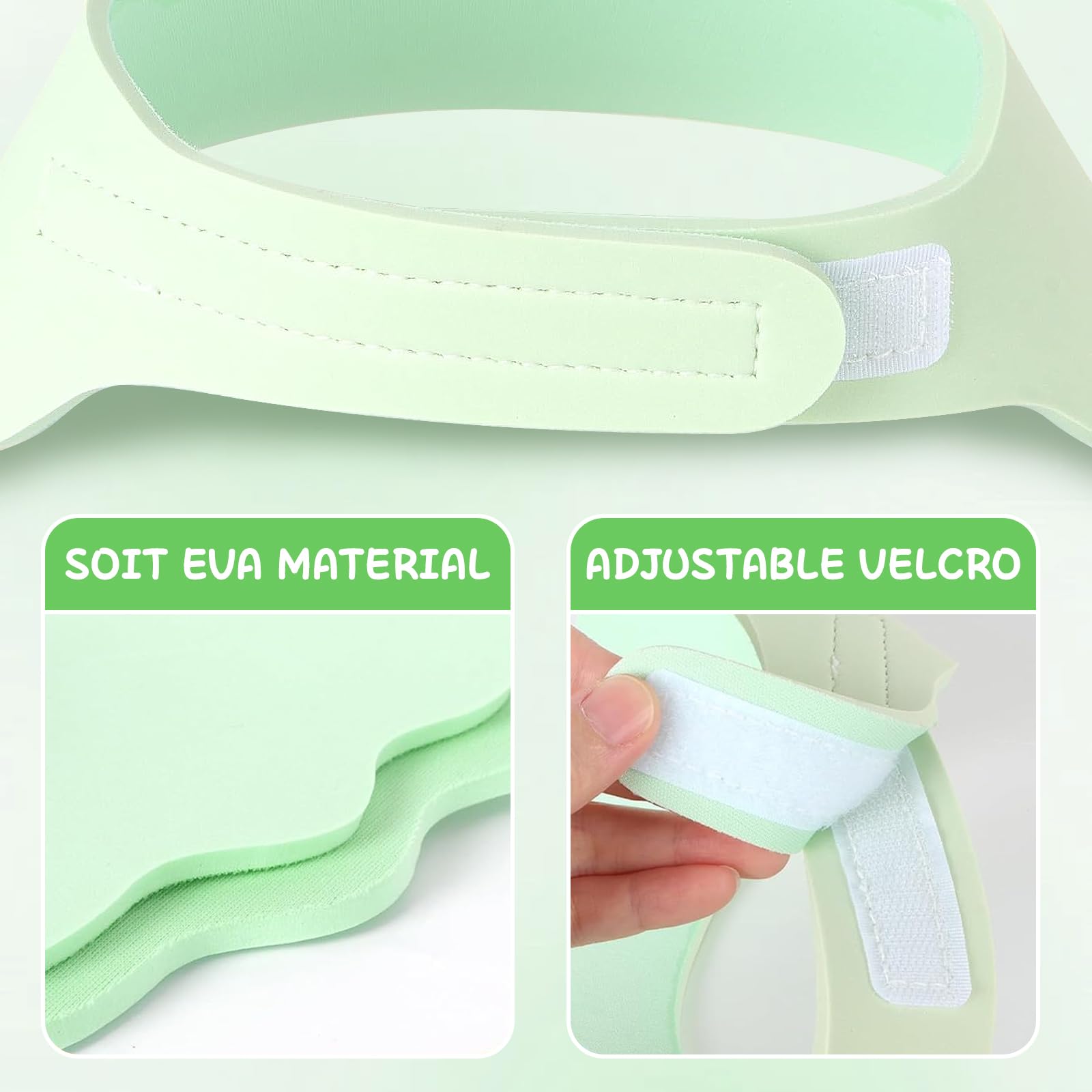 Chapeau Douche Bébé, Réglable Shampooing Bouchon, Bouclier de Lavage des Cheveux Réglable pour Enfant, Bonnet de Douche Bébé Protéger Les Yeux et les Oreilles, pour Enfants
