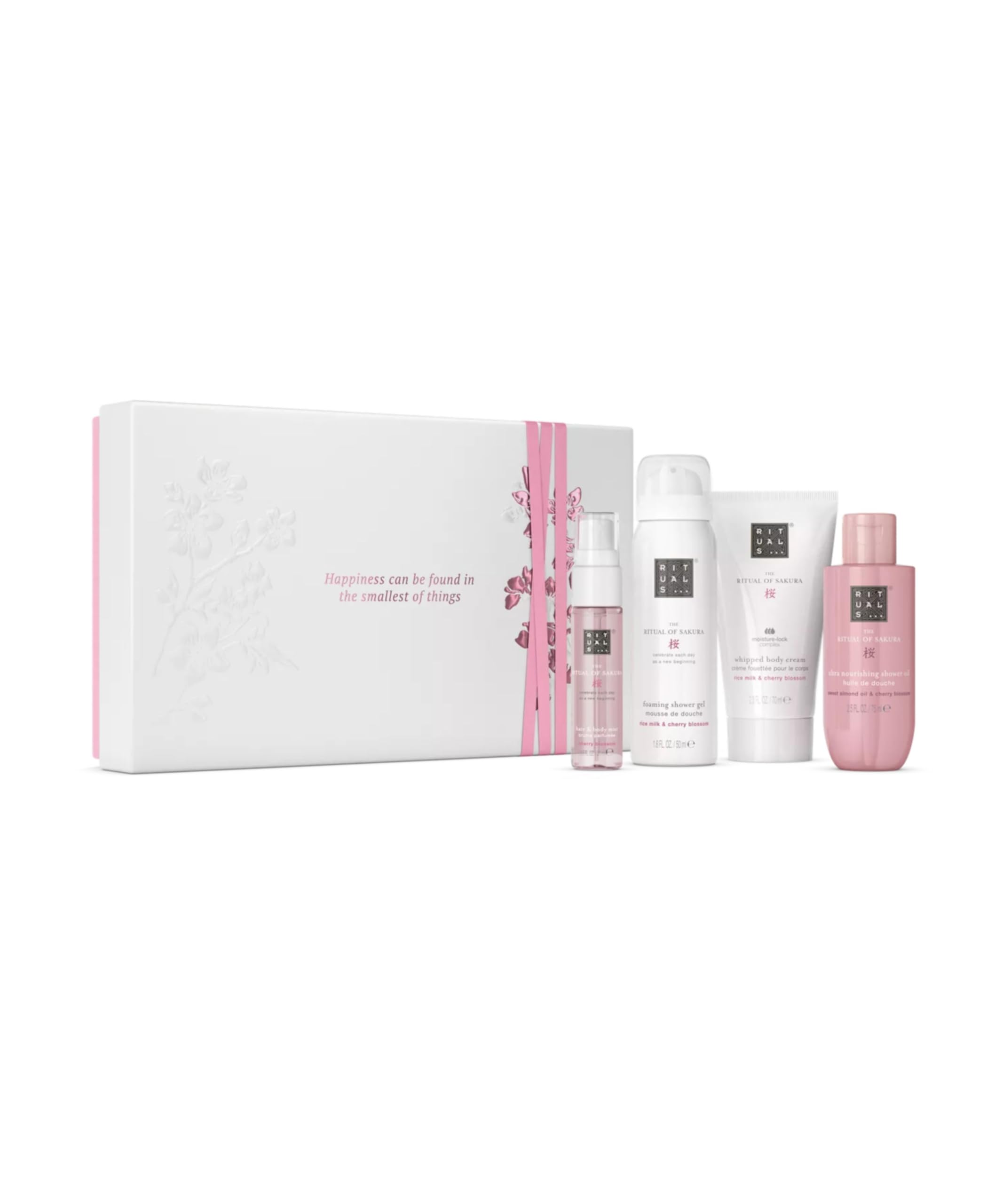 RITUALS Coffret cadeau The Ritual of Sakura Small - Produits de soins de la peau enrichis en fleurs de cerisier et lait de riz - Coffret cadeau de bain aux propriétés renouvelantes