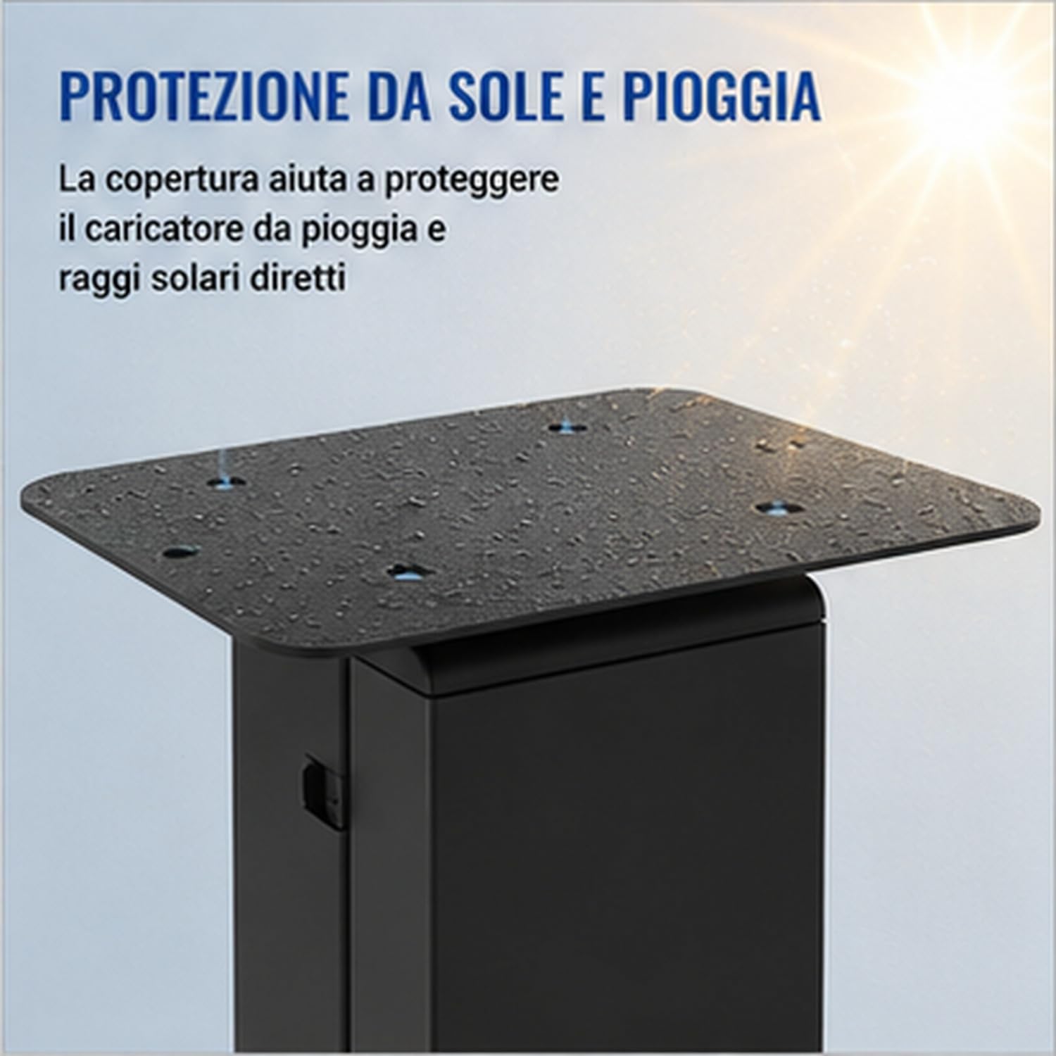 Soporte universal para Wallbox, para estaciones de carga para coches eléctricos, aleación de aluminio y aleación de neodimio para exterior, interior, garaje, aparcamiento