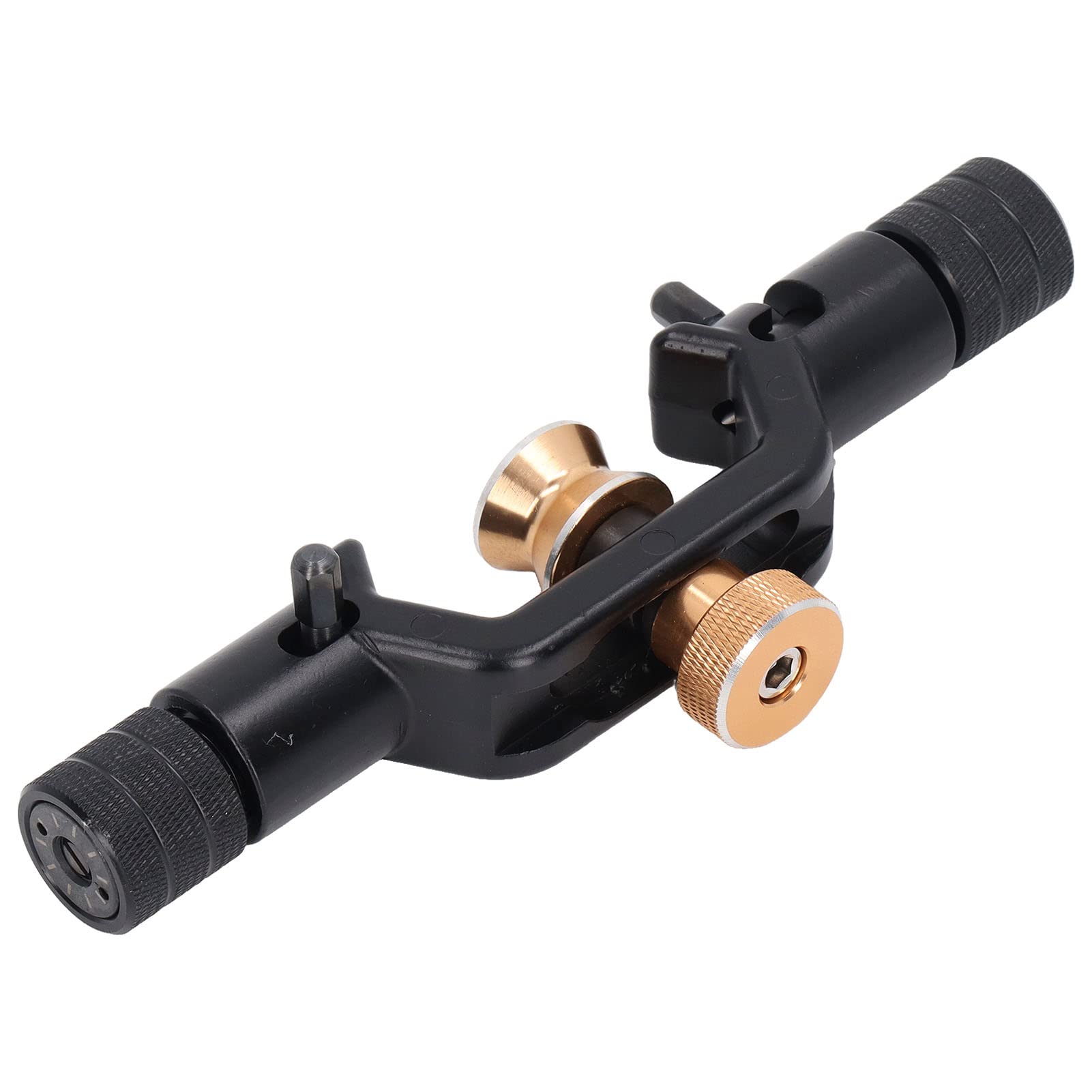 Fafeicy Outil de Dénudage de Fibre Optique, Double Tête, Alliage d'Aluminium, Réglable 8-28,6mm, pour Câble Blindé
