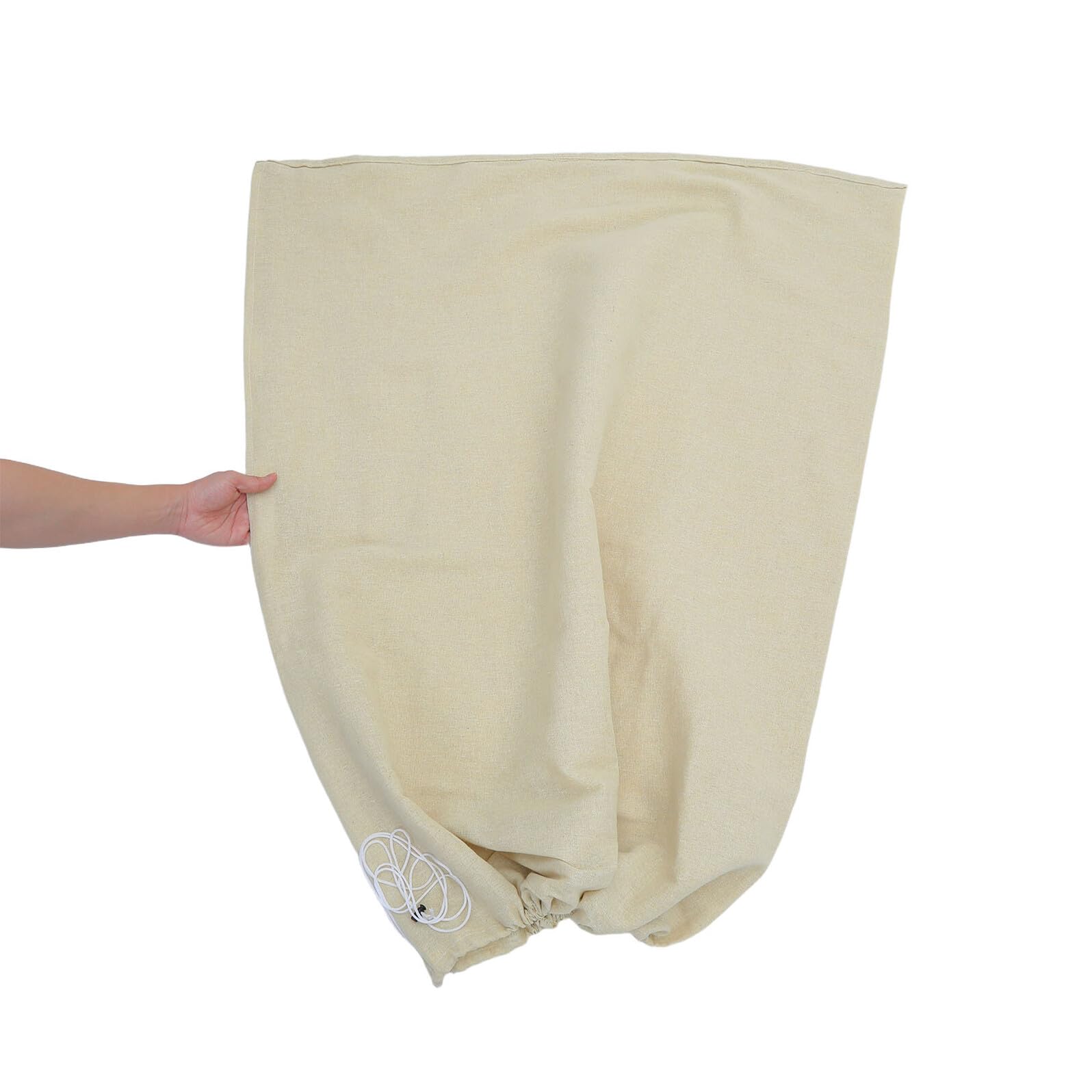 2 Stück Jute Pflanzenschutzsäcke für Winter und Kälte, Beige