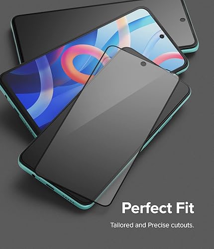 Miniatura 3 de Ringke Protector de pantalla de vidrio de cubierta completa compatible con Xiaomi Redmi Note 11T 5G / Poco M4 Pro 5G, película de vidrio templado,