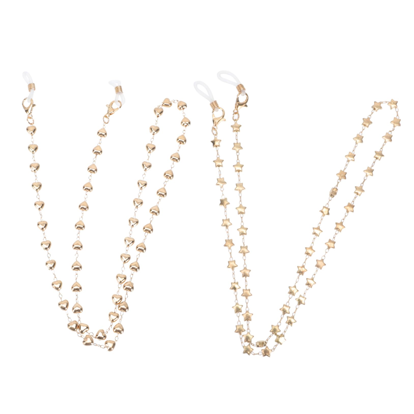 GALPADA 10 Pezzi catena sospesa gold chain Portaocchiali catena in di porta fibbie copri bocca ferma occhiali portacandele cordoncino decorativo per occhiali catena antiscivolo