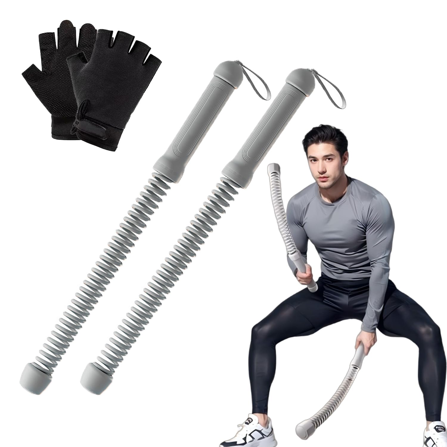 Amazon.co.jp: 「強化版 ＆1650g」2本 バトルロープ コードレス 携帯型