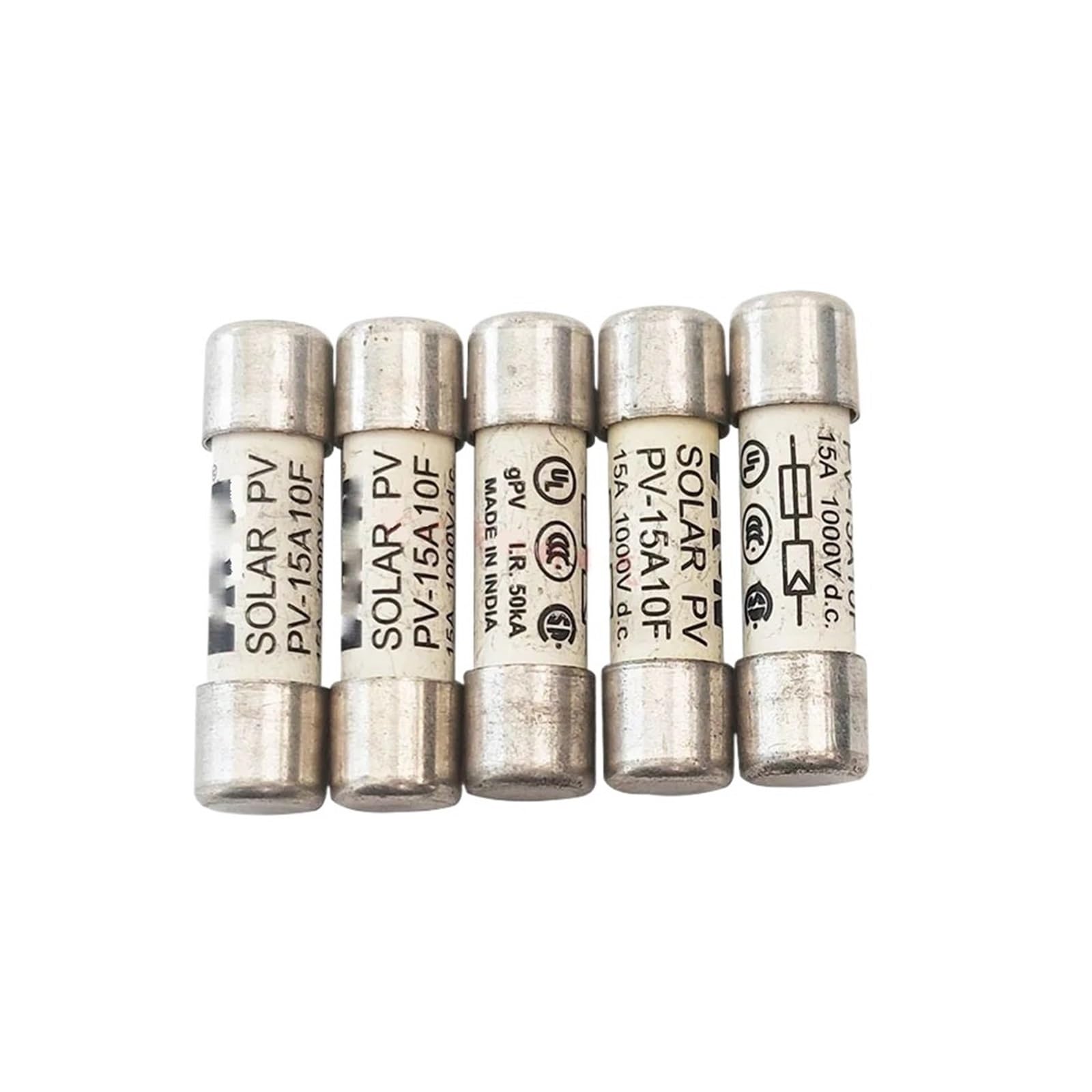 YMUGUEGH 1pcs fuse PV-15A10F 1000V 1A/2A/3A/4A/5A/6A/8A/10A/12A/15A/20A SOLAR fuse(PV-10A10F 10A)