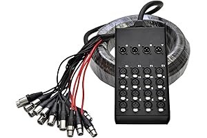 16 Channel Low Profile XLR Send Circuit Board Snake Cable for DJ Snake