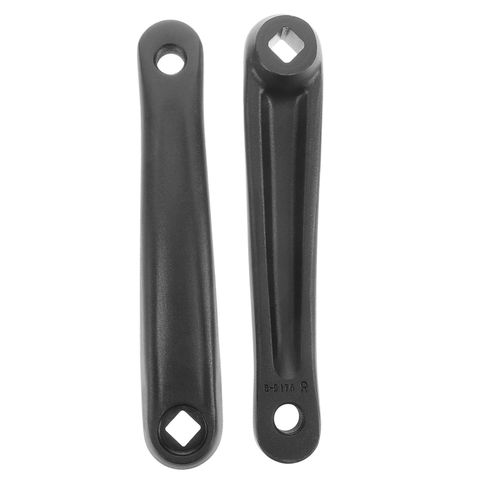 Milisten Braccio Pedivella Bici Elettrica 170mm Metallo 2 Pezzi | Foro Quadrato Orizzontale, Nero, per Mountain Bike e Stationary Bike, Uso Indoor e Outdoor