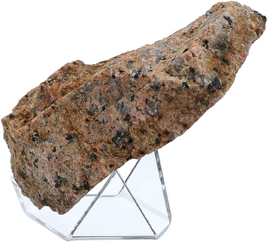 Hipiwe 5-Pack Acrylic Triangle Display Stand for Geodes Rock Mineral, Large
