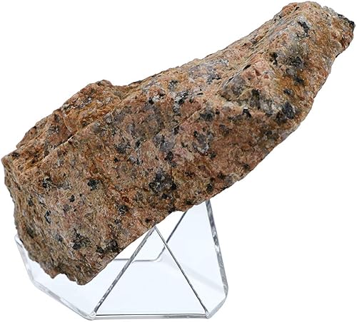 Miniatura 5 de Hipiwe Paquete de 5 soportes de exhibición triangulares acrílicos Caballete de exhibición para geodas, rocas, ágata mineral, coral fósil, soportes