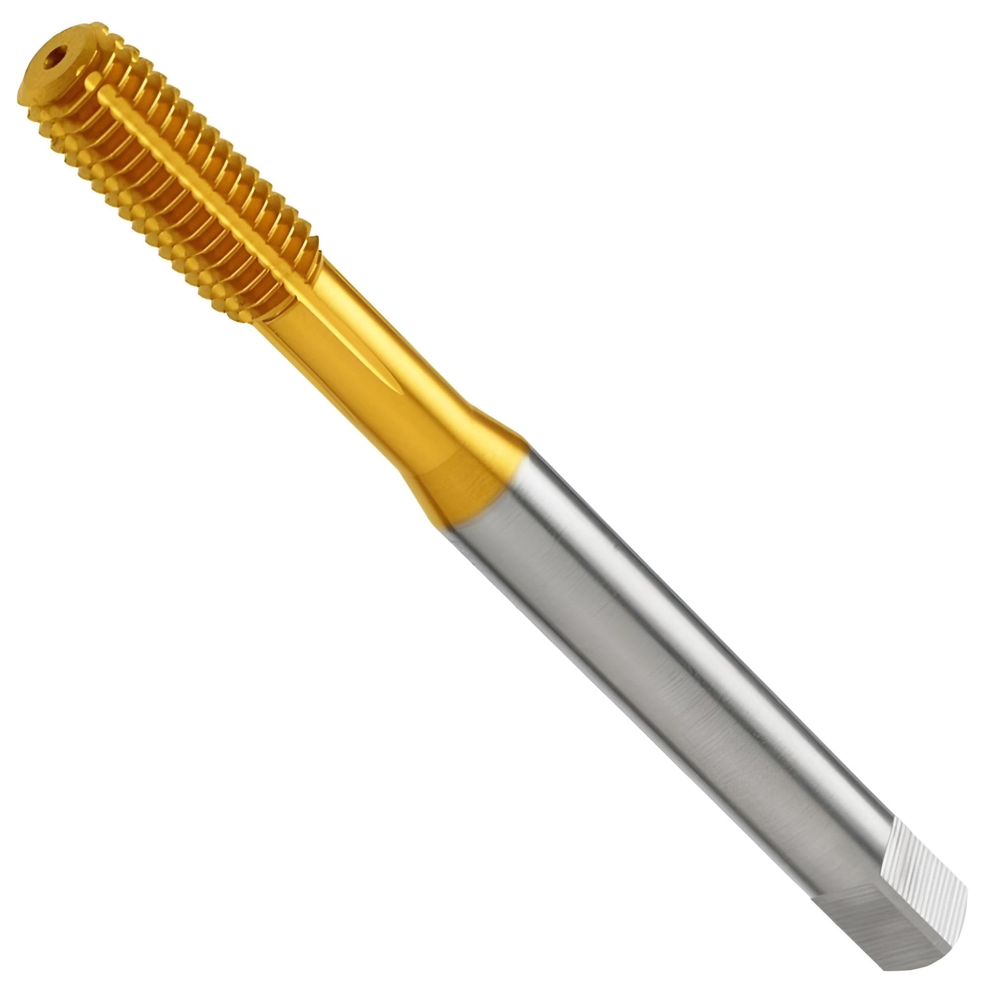 HSSE/PM Gewindeformer TIN, Gewindefurcher mit Ölnuten für metrisches Innengewinde, Form C, DIN371 mit 6HX Toleranz, 3xD (M6)