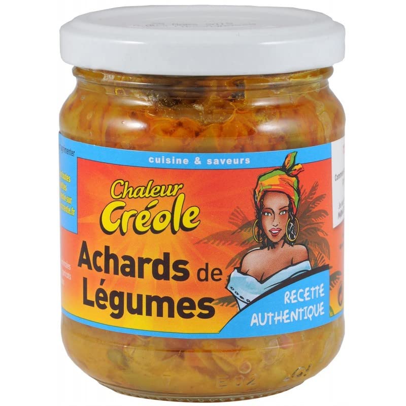 CHALEUR CRÉOLE ACHARDS DE LÉGUMES 200G, CHALEUR CREOLE, LOT DE 3