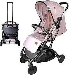 Carrinho De Bebê Portátil Para Viagem Aero Bege Yuupi