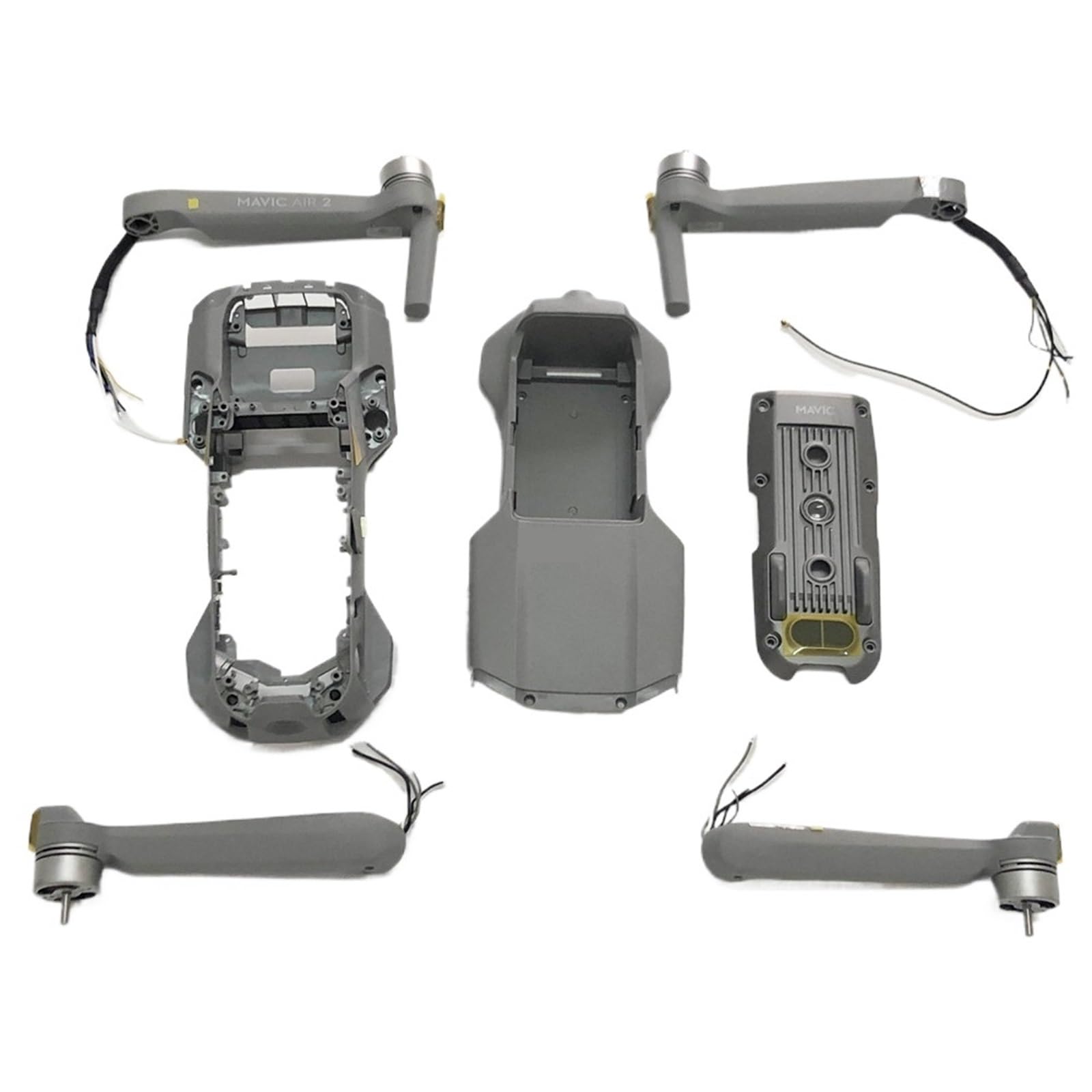 Ramiona korpusu rama środkowa rama dolna górna pokrywa dla dronów DJI Mavic Air 2 części zamienne do naprawy(1 Set Body Shell)