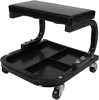 2-en-1 Crawler & Steal Garage Workshop Inspection Rolling 4 Ruedas giratorias, hasta 150 kg, para el taller de garaje Taller de reparación de automóviles Taller de herramientas de garaje Taburete