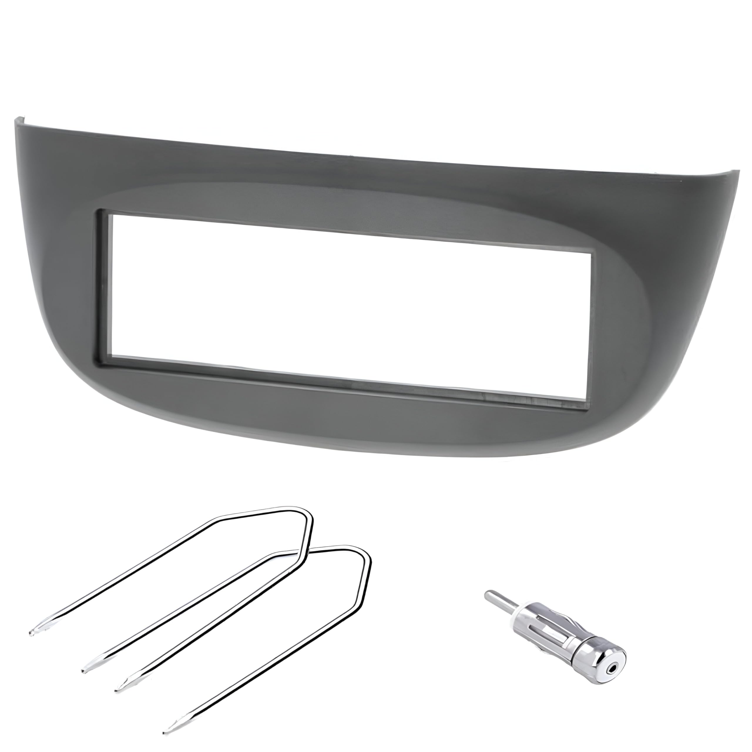 Sound-way 1 DIN / 2 DIN Radiopaneel Frame Autoradio met Montagebeugels, Metalen Dashboard, Antenne Adapter, Demontage Sleutels, ondersteuning voor Alfa Romeo Mito