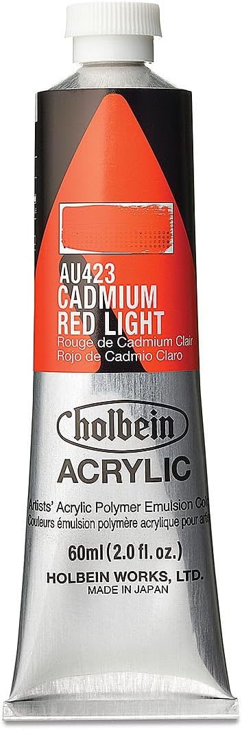 Holbein - Artist Heavy Body Acrylic - 60ml Tube - Cadmium Red Light
