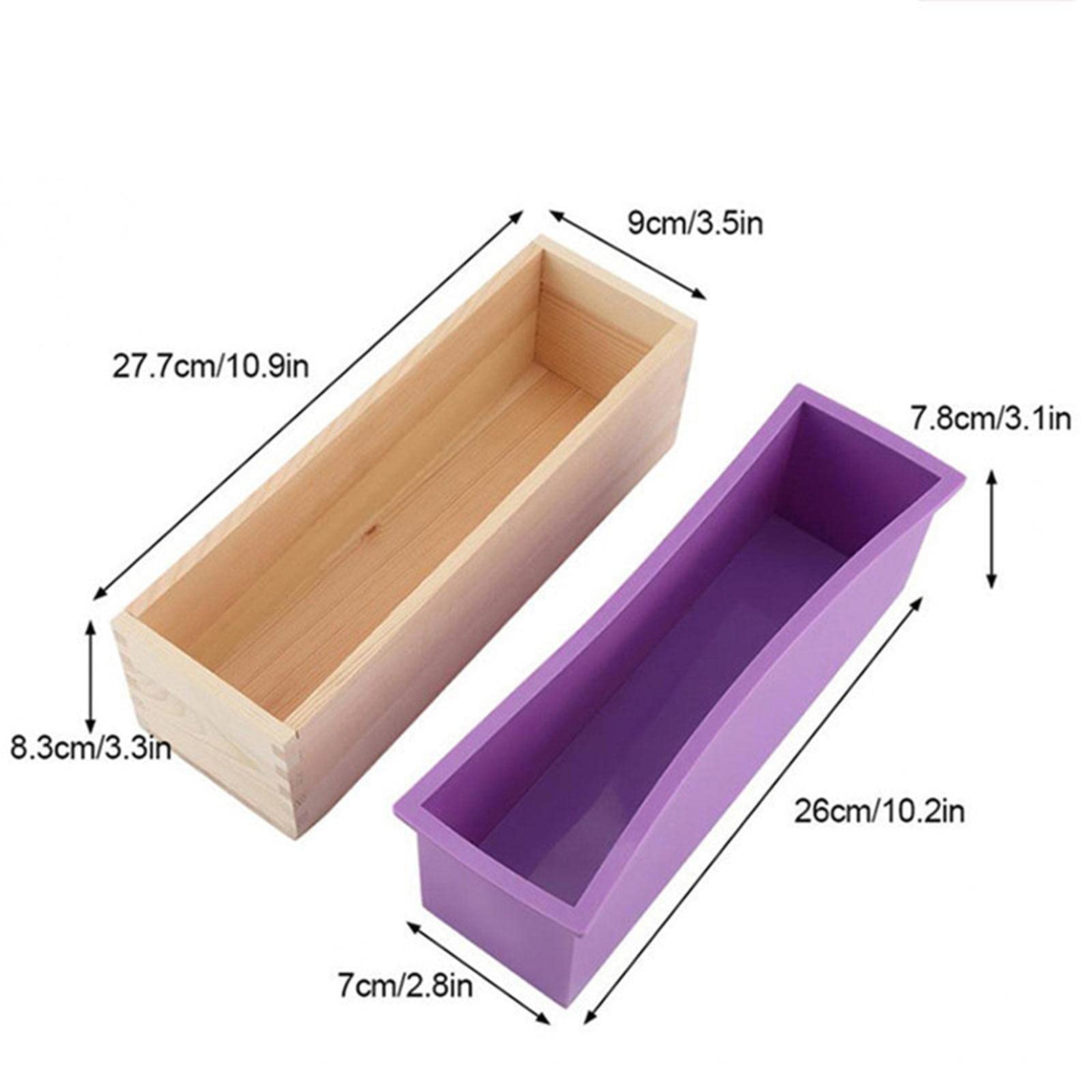 Oshhni Moule en Silicone avec Cloison Séparée pour La Fabrication de Savon pour