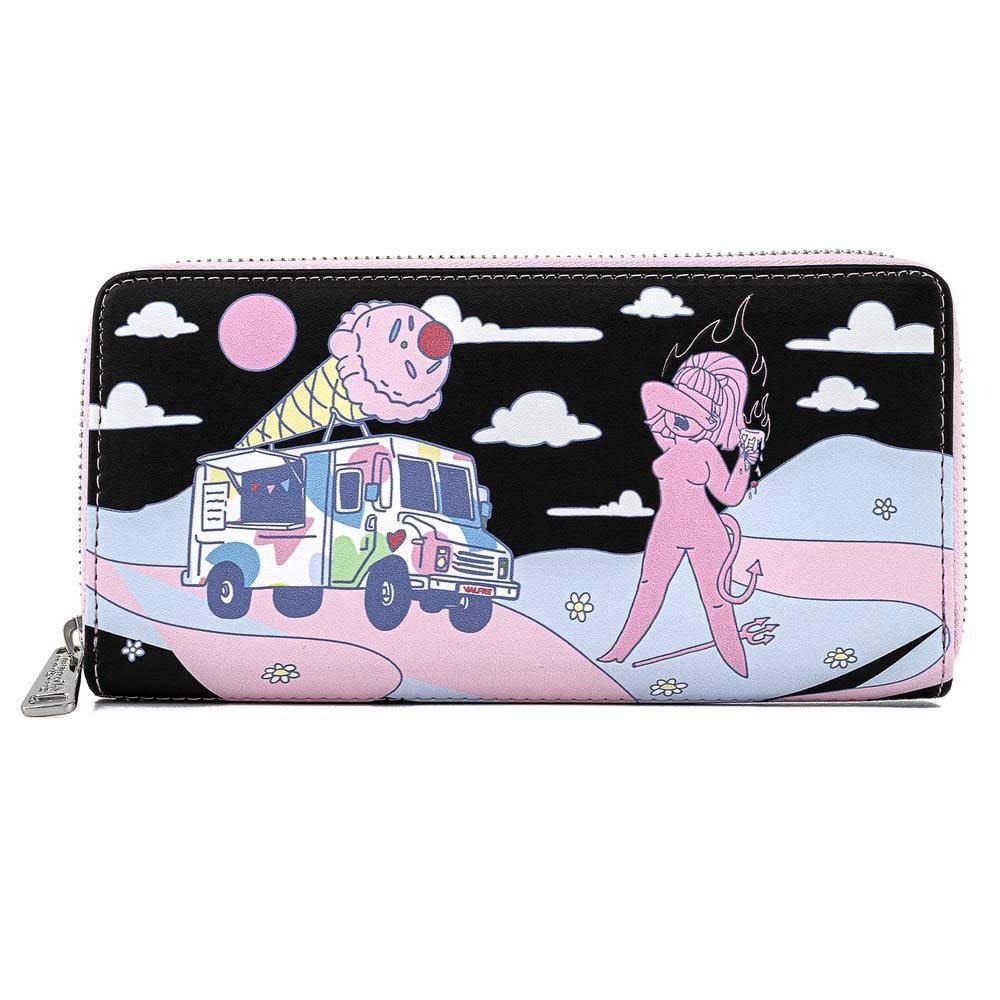 LoungeflyValfre Lucy Ice Cream Truck Zip Around Wallet