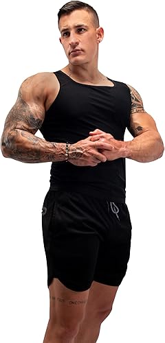 Miniatura 4 de FUXERT Chaleco de sauna para hombre, camiseta sin mangas para entrenamiento, entrenamiento de cintura, chaleco de compresión para mejorar el sudor