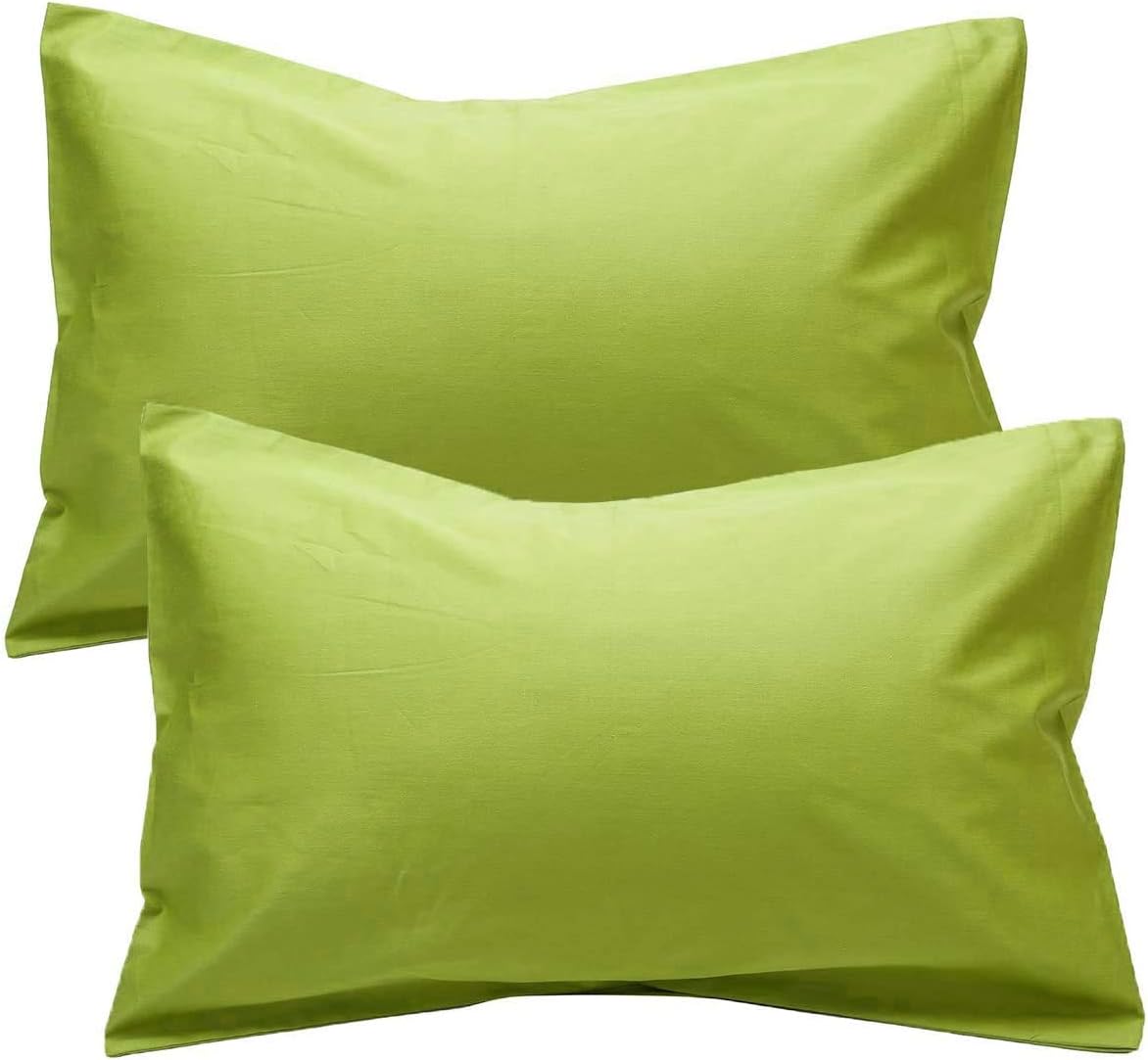 Pillow Covers! 650-Thread-Count 2-Pieces Pima Cotton Luxury Pillow Cases Super King Size 20" x 36"(Inches) Beige Solid