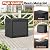 NBYSGO Outdoor Storage Box, Resin Deck Boxes Indoor and outdoor, Waterproof Storage Box Lockable Lid (Black, 31 Gallon)