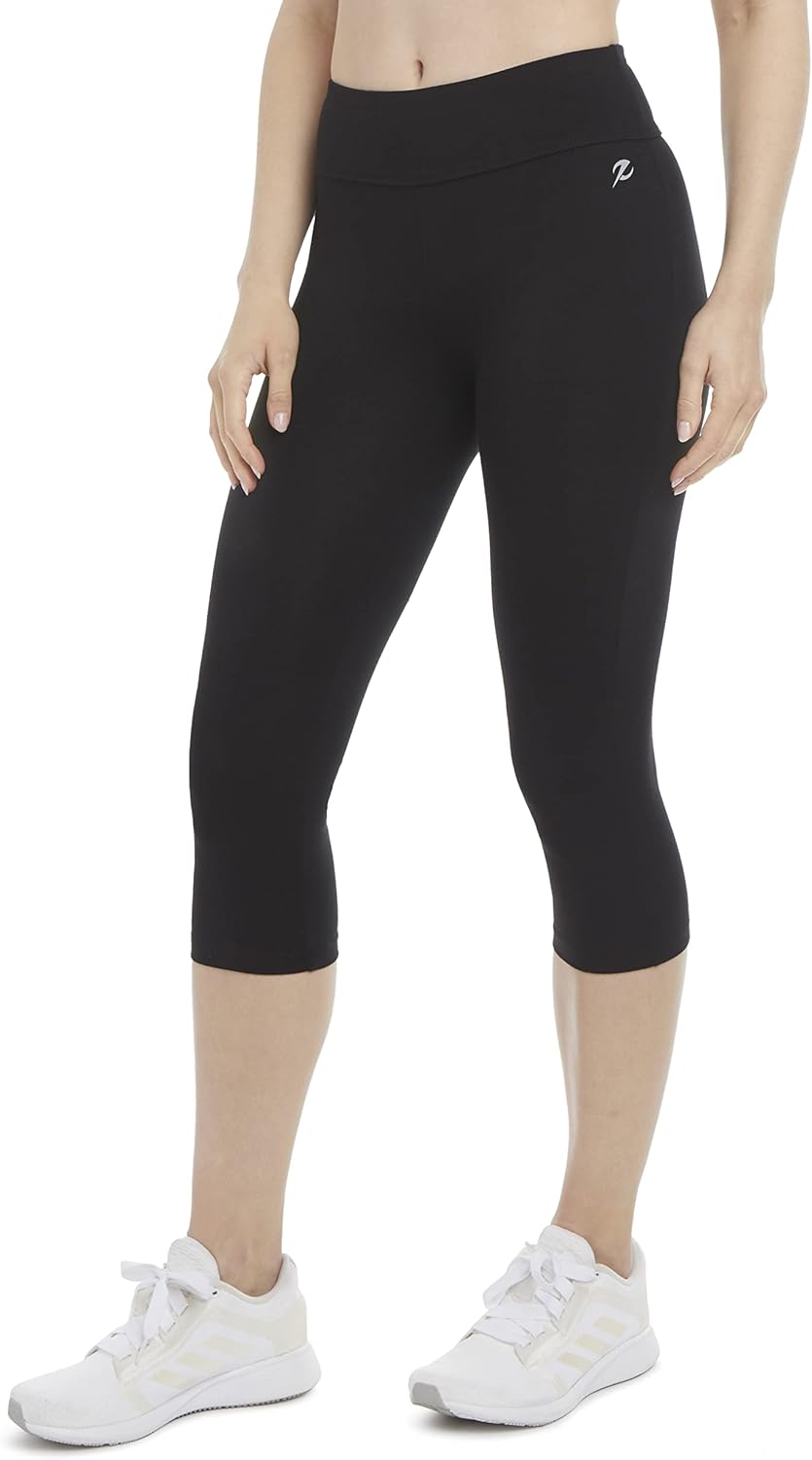 Energy Zone Womens Essential Cotton Capri Legging - Image 2