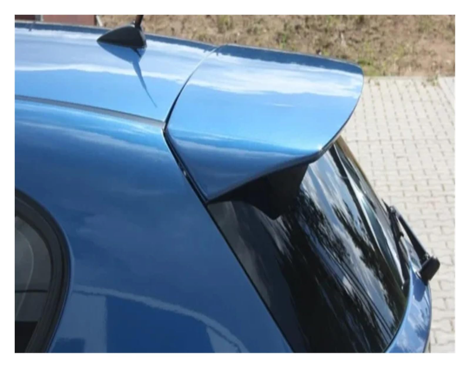 Alettone ​Spoiler Per BMW Serie 1 E81 E87 2005 2006 2007 2008 2009 2010 2011 Spoiler Sul Tetto Estensione Kit Corpo In Fibra Di Vetro Spoiler Posteriore(Gloss Black)