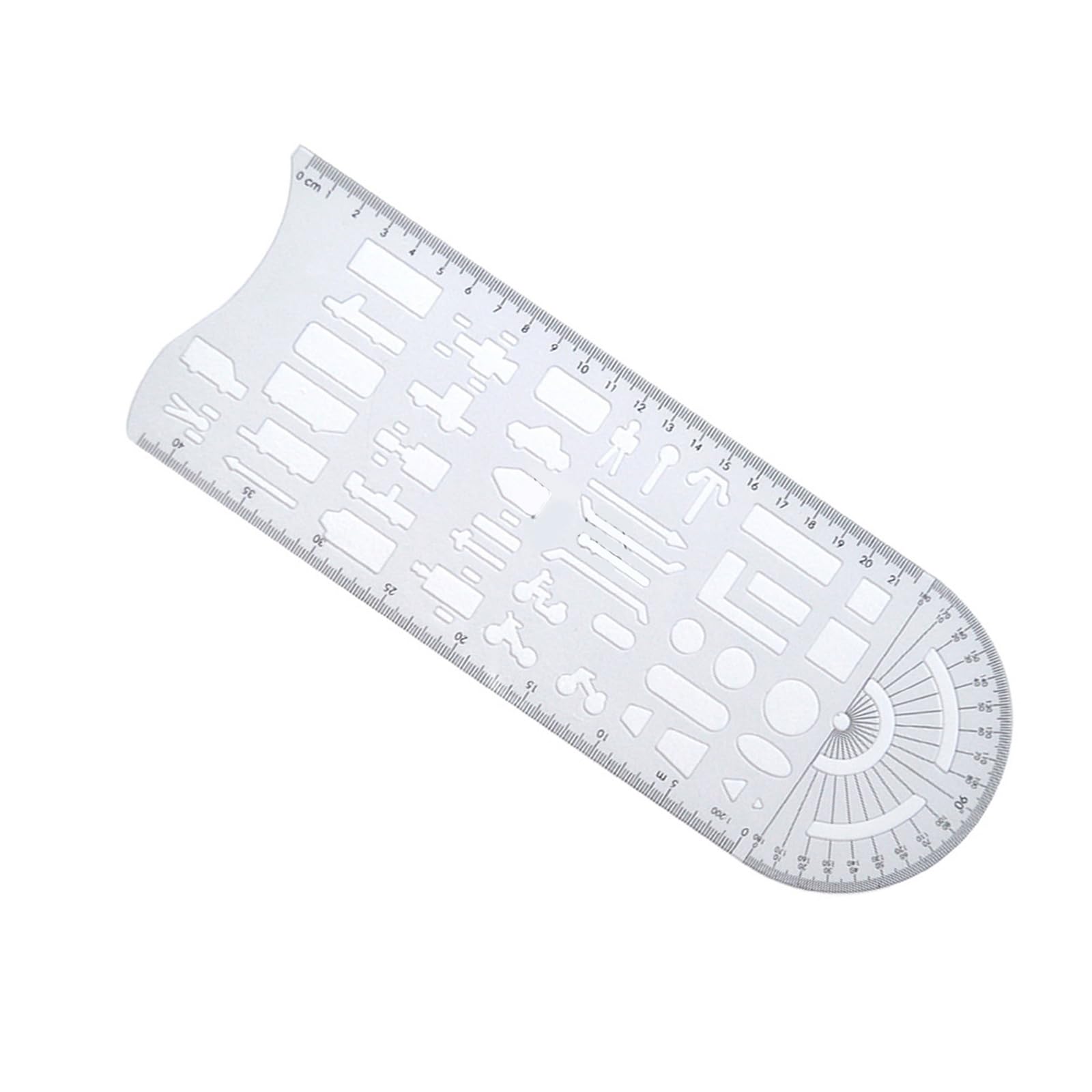 XuQiZZpp Multipurpose Geometric Drawing Templates Measuring Ruler Accident Scene Templates Ruler Geometry Drafting Stencils