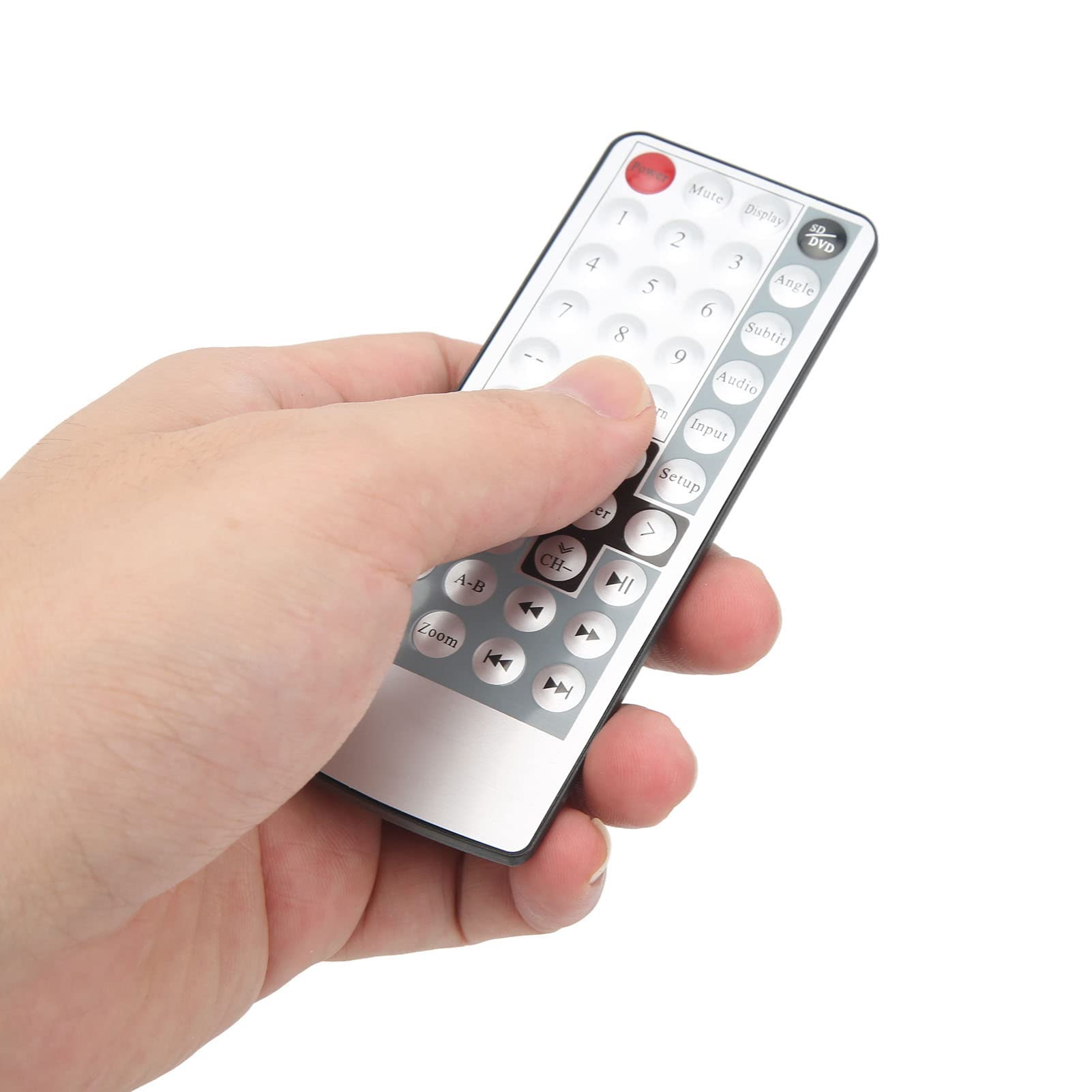 Reproductor de Video para Viajes en Automóvil, Reproductor de DVD Portátil con Batería Recargable de 110‑240V para Automóvil