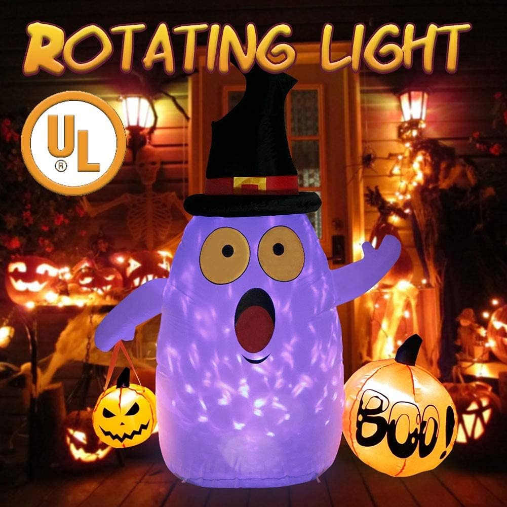 OurWarm Halloween Inflatables 5FT Halloween Blow Up Ghost