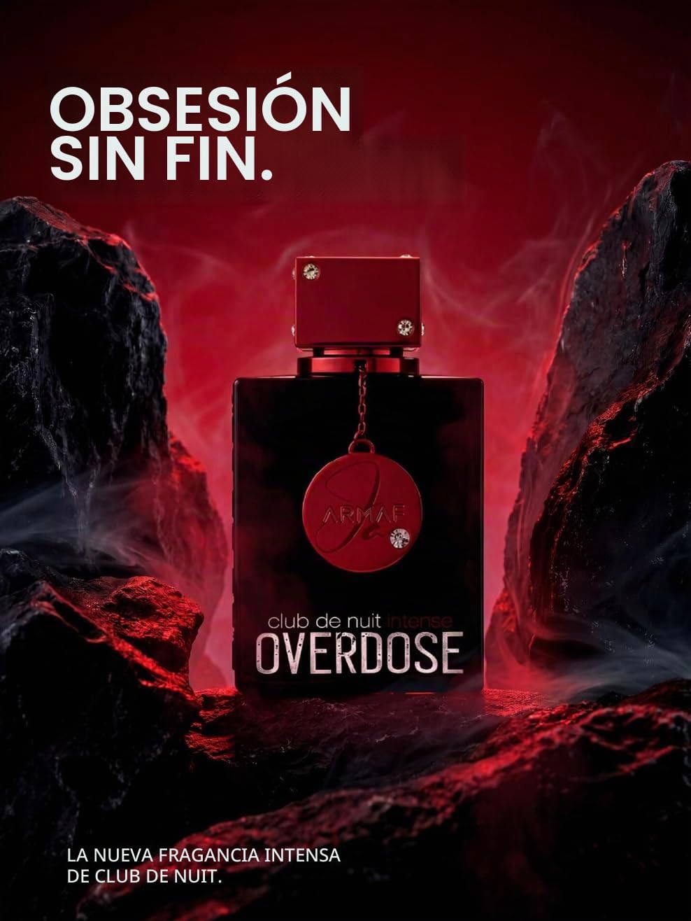 Armaf Club De Nuit Intense Overdose Extrait de Parfum 105ml, Perfume Árabe | Fragancia Oriental para Hombre de Larga Duración, Incluye Atomizador, Notas de Piña, Ciruela, Ámbar y Tonka
