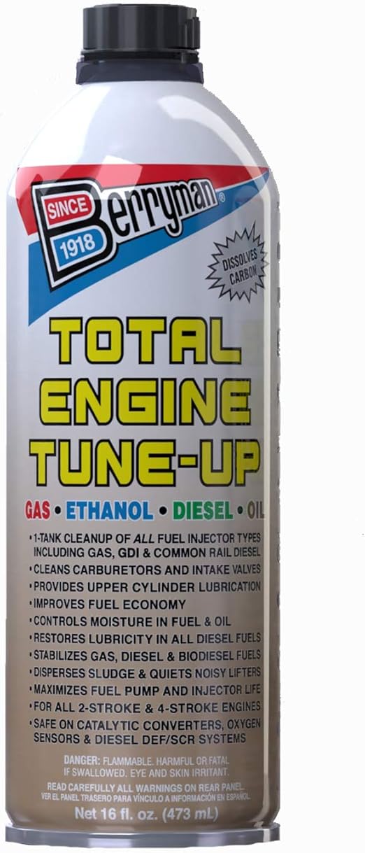 Berryman 0316 Motor Tune Up for Gas and Diesel Easy Pour-in Can, 16-Ounce