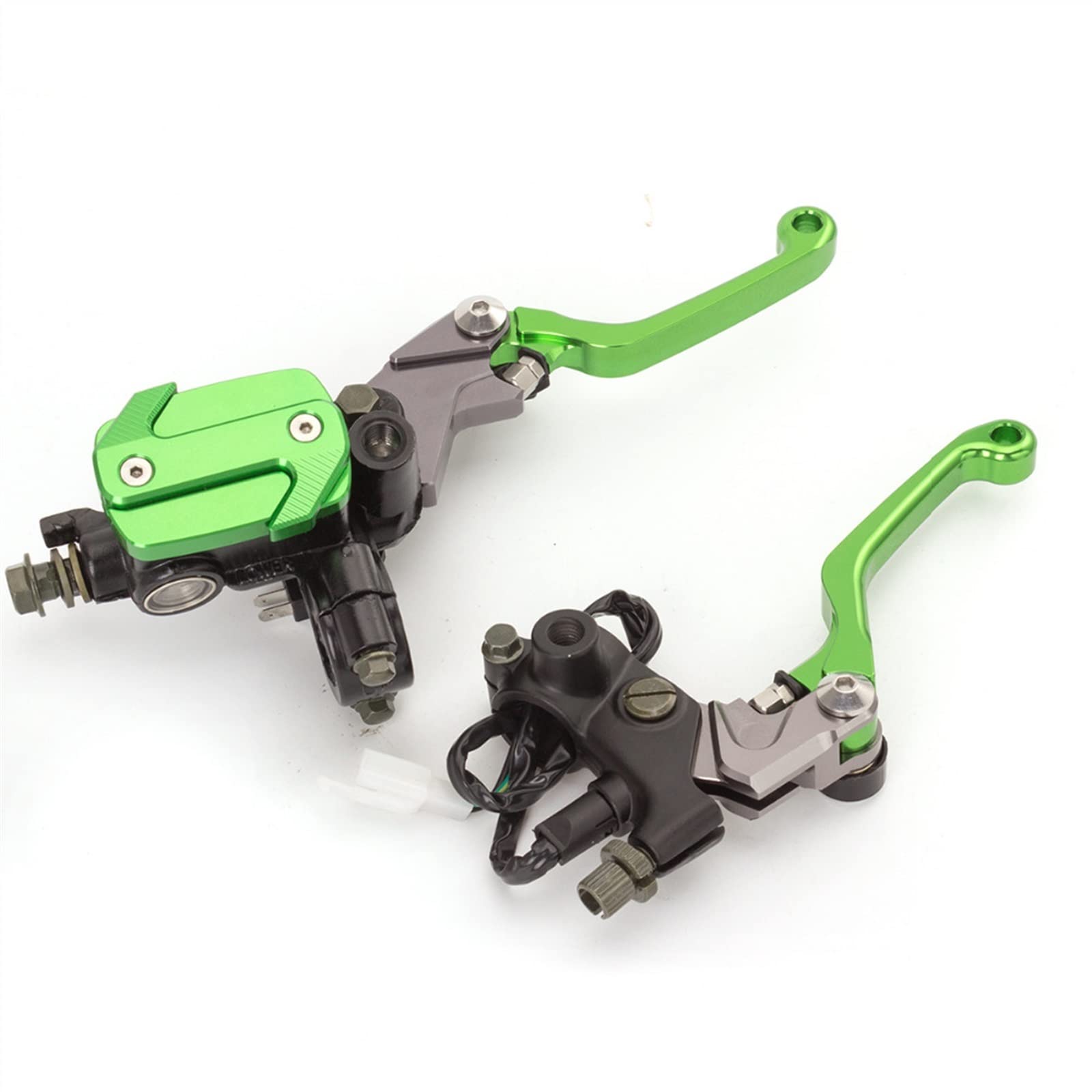 Levier d'embrayage Frein pour Kawasaki pour KDX250SR pour KFX450R pour KLX150S 7/8 "22mm Maître-Cylindre Frein Réservoir Leviers Câble Frein Hydraulique Embrayage Moto Guidon d'embrayage (Color : 4)