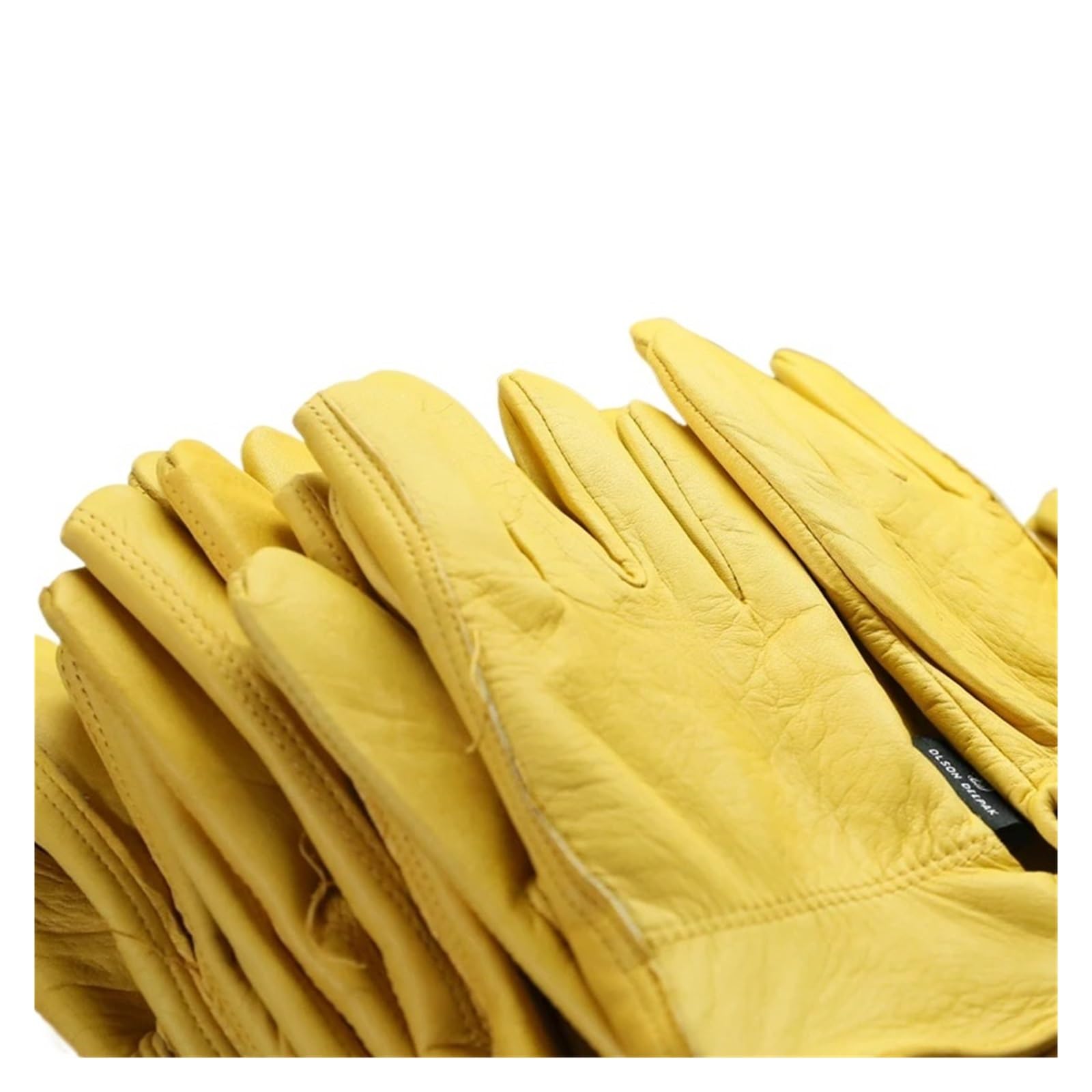 Genérico 12 Pares de Guantes Trabajo Piel Oveja, Flexibles | Guantes de cuero para conducir, jardinería, manipulación; HY007; con fourchettes