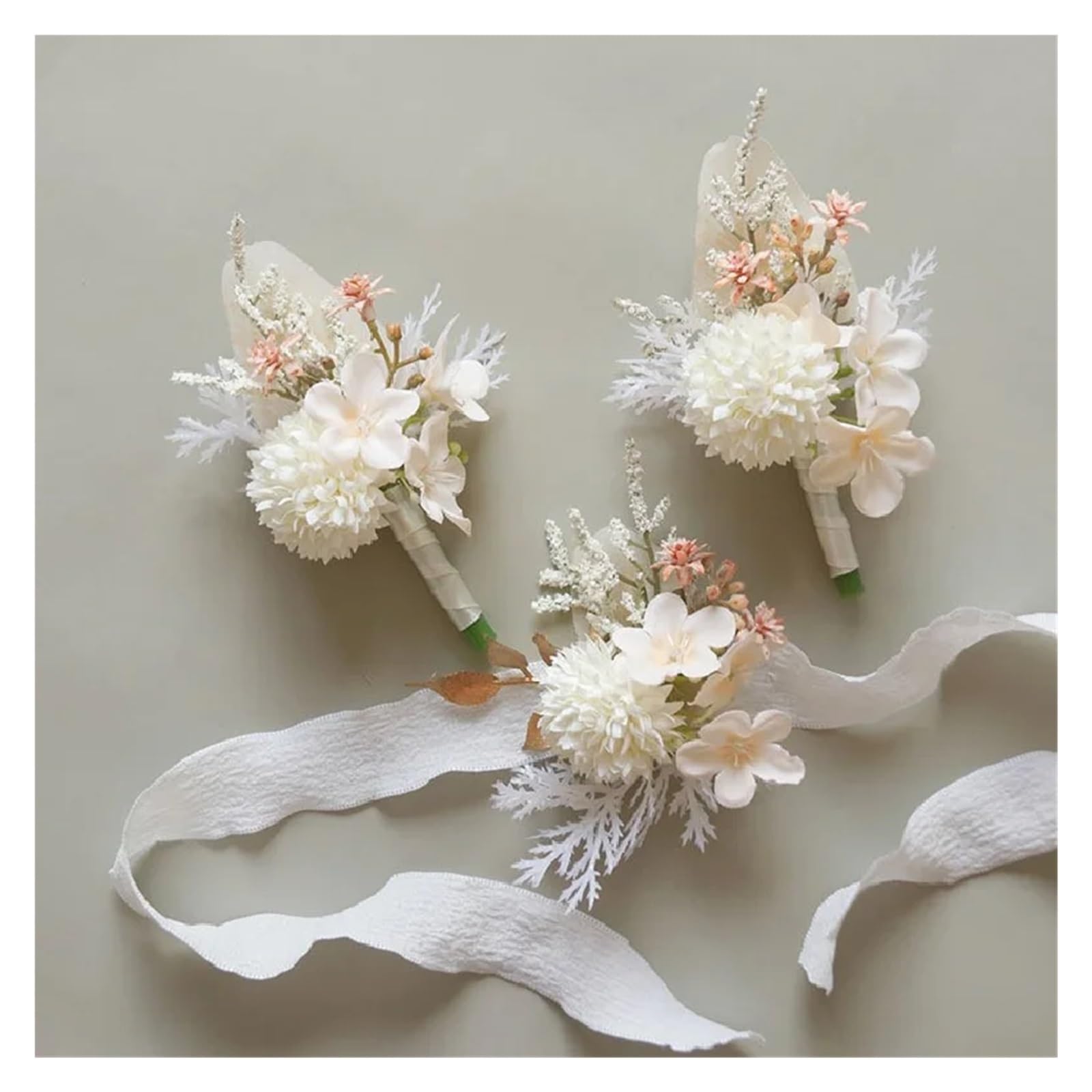 Ansteckblume BräUtigam Hochzeits-Handgelenk-Korsagen und Boutonnieres, Hochzeitssträuße, künstliche/simulierte Damen-Boutonnieres, Schulter-Corsagen | A Boutonnieres