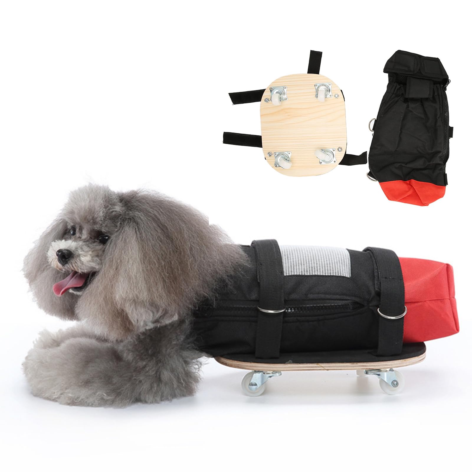 Sac de transport dorsal pour chiens et fauteuil roulant de promenade