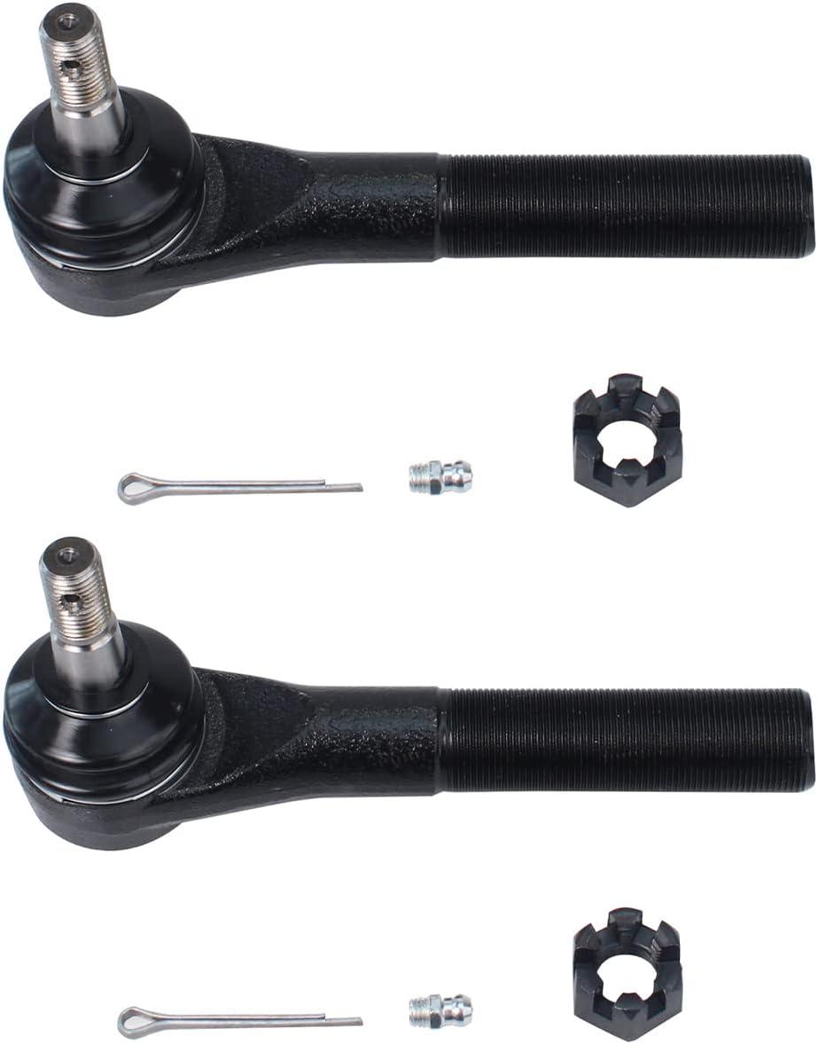 Detroit Axle - 4WD Front 6pc Tie Rods Kit for 1998-1999 Dodge Ram 2500, Outer & Inner Tie Rod Ends Adjustment Sleeves Replacement