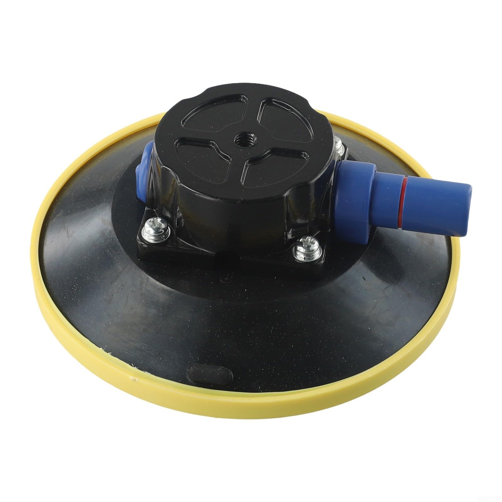 6 Inch Vacuum Suction Cup Mount Base with Integrated M8 Female Thread, Heavy-Duty Aluminum & Rubber Construction, for Auto Repair and Glass/Counte