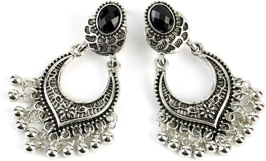 Indian Oxidised Jhumka Earrings