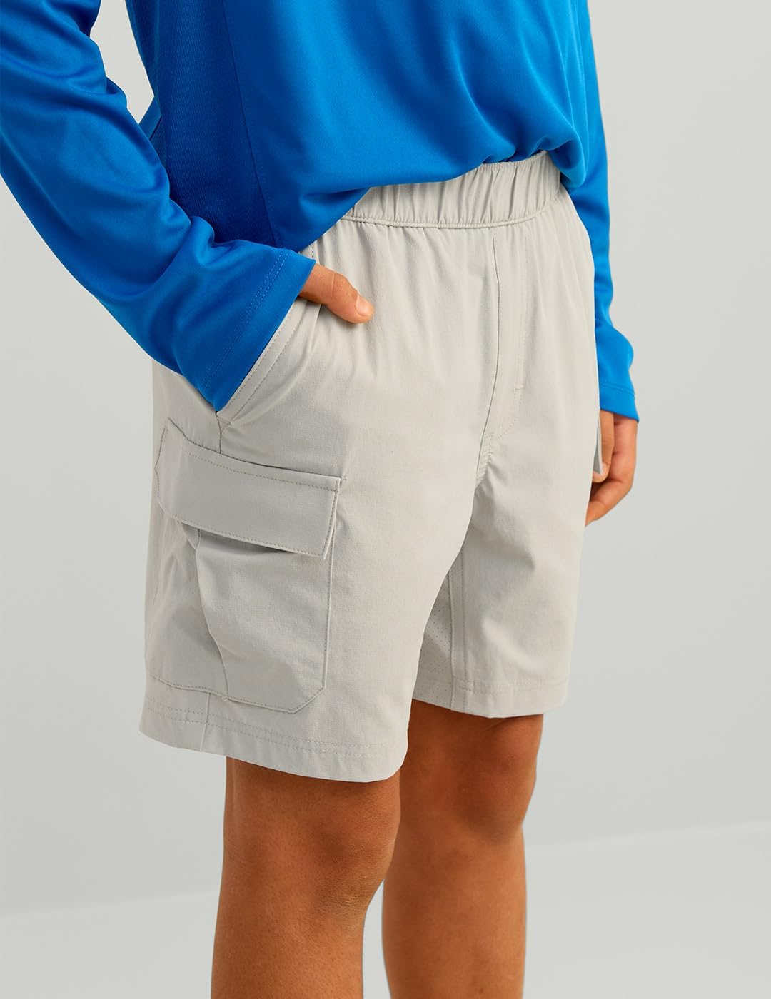 HUK Kids Creekbed Cargo Short, Performance Fishing Cargo Shorts for Kids
