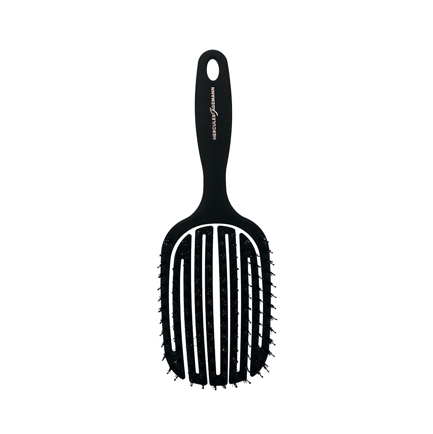 HERCULES SÄGEMANN - 9154 Flexy Shape Hair Brush | Flexible, Gentle Natural Hair Brush | Boar Bristles with Nylon Pins | Detangling Brush for Long Hair | Oval - Large Size