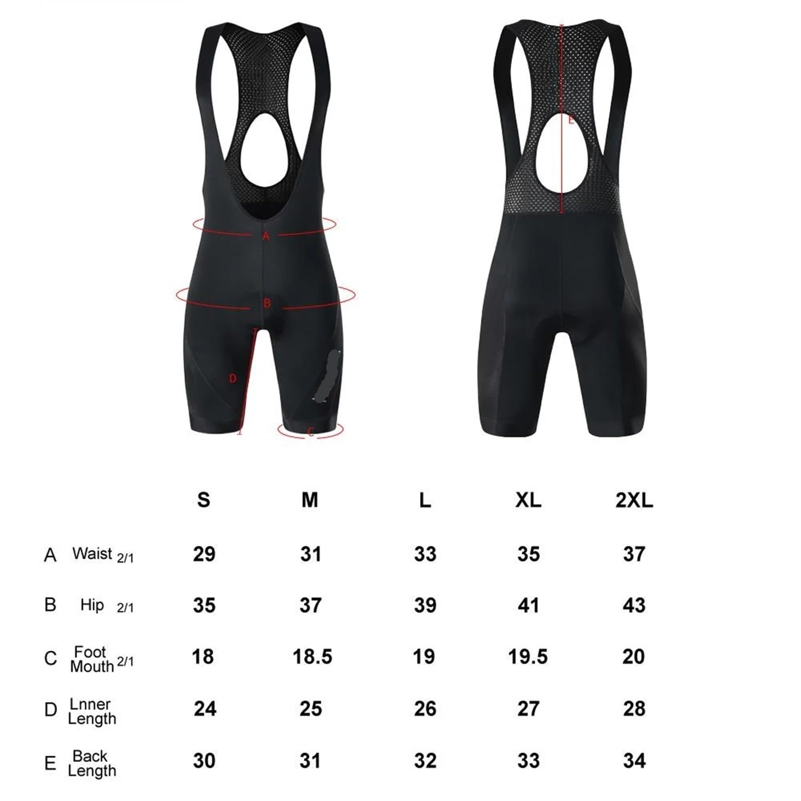 Pantaloncini Da Ciclismo Uomo Pantaloncini con bretelle da ciclismo per uomo, corti, estivi, per MTB, imbottiti, asciugatura rapida, ideali per 6 ore