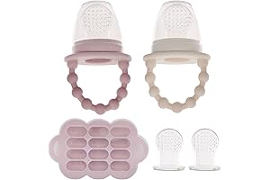 WeeSprout Silicone Baby Food Feeders + Freezer Tray