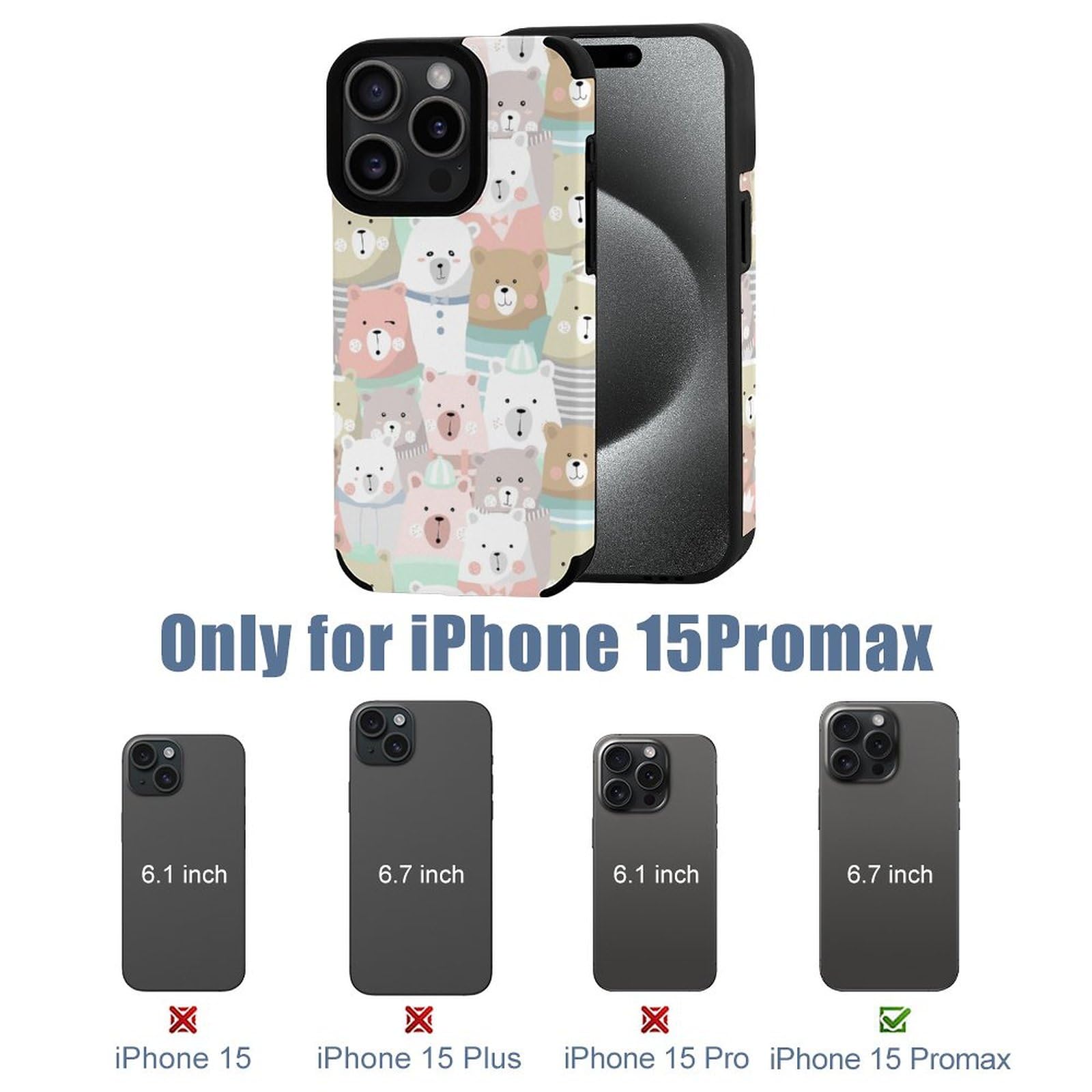 iPhone 15Pro Max ケース クマ ミラー付き　スタンド機能 楽天市場】【900円☆大特価セール】iPhone15 Plus 15 Pro Max 14 Pro