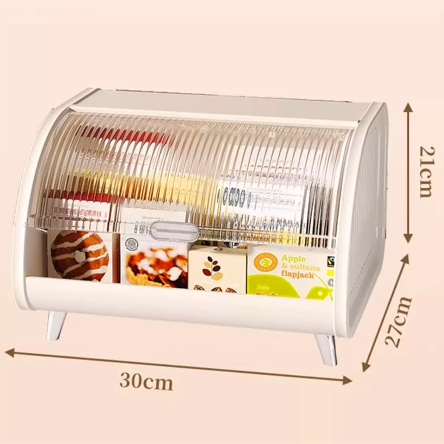 Scatola per il pane, scatole per il pane ad angolo grandi con coperchio arrotolabile, organizzazione della dispensa per l'arredamento della fattoria e contenitore per il ripiano del bancone
