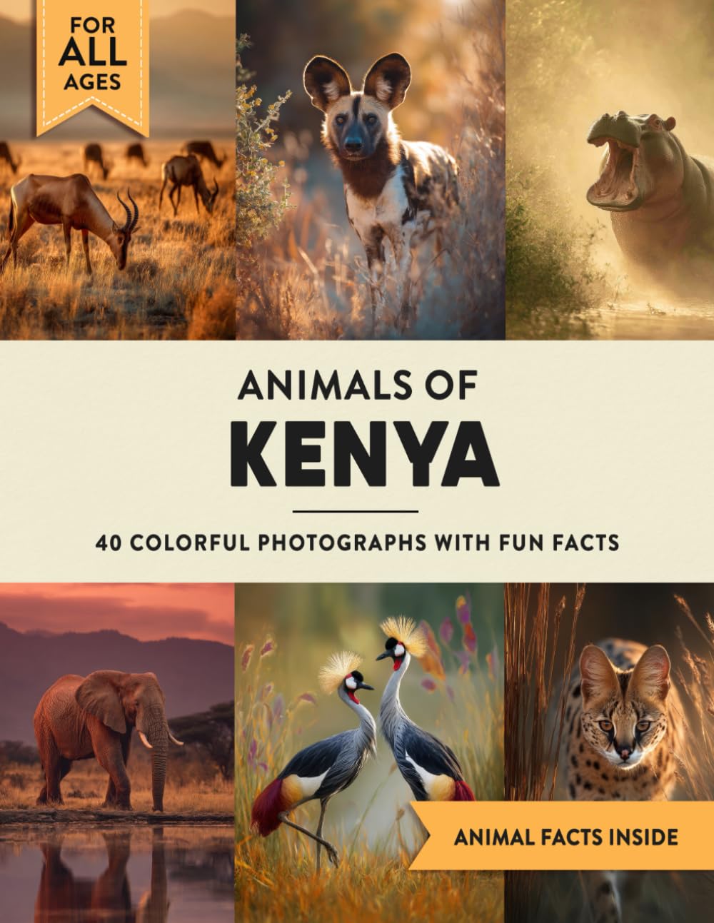Animals of Kenya: A Wildlife Picture Book With Fun Facts Including Maasai Mara and Nairobi For Kids & Adults