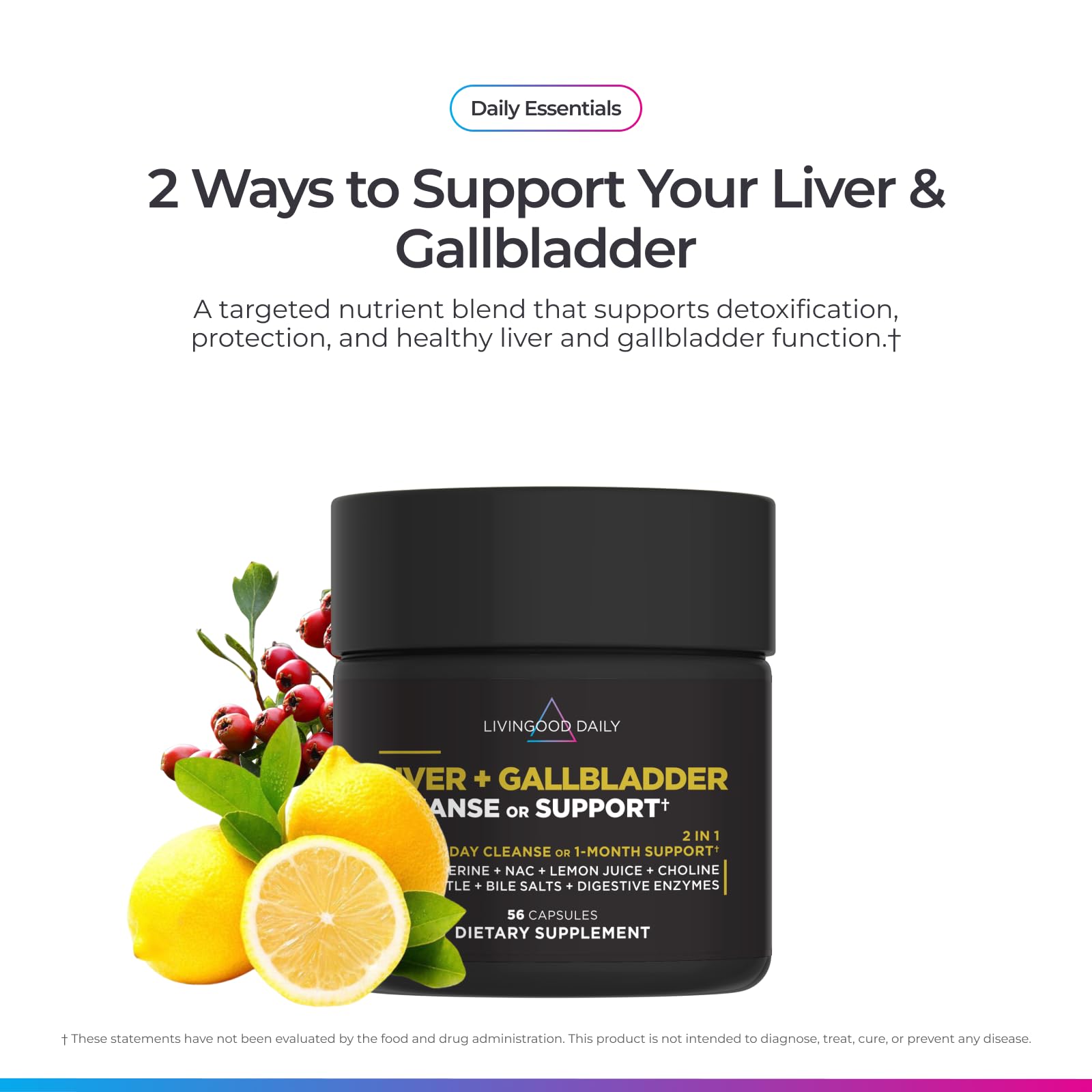 Livingood Daily Liver & Gallbladder Detox Cleanse Support, 14 Day Cleanse — Amazon image 3